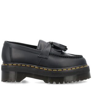 Dr. Martens Black Leather Boots with Chunky Sole ADRIAN QUAD